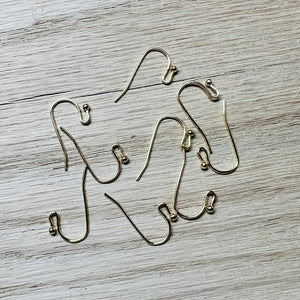 Plated Ball End Earring Hooks | 144 Count