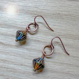 Czech Glass Earring | Bicone Drop