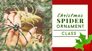 TUESDAY, NOV 19th 11:00am-12:30pm | "Christmas" Spider Ornament Class