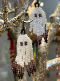 THURSDAY, October 15th from 11:00am-1:00pm | Bead Woven Ghost Earrings Class