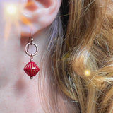 Czech Glass Earring | Bicone Drop